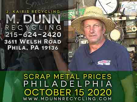 Cash for your Scrap Metal in Philadelphia at M Dunn Recycling. Make extra money bringing in scrap metal such as Aluminum Siding, Aluminum Car parts, Aluminum Cans, Brass, Copper, Lead Batteries, Aluminum Wheels, Romex Wire, Copper Extension Cords and more