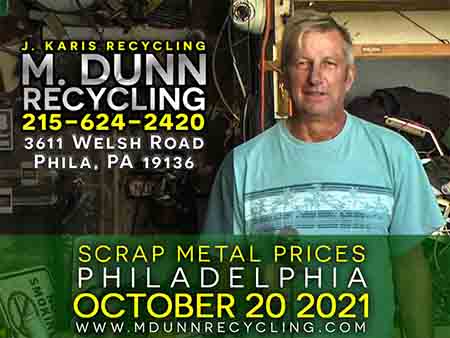 Scrap Metal Philadelphia June 7, 2022 Aluminum, Brass, Romex wire, old Fire Extinguishers. Make extra money bringing in scrap metal such as Aluminum Siding, Aluminum Car parts, Aluminum Cans, Brass, Copper, Lead Batteries, Aluminum Wheels, Romex Wire, Copper Extension Cords and more
