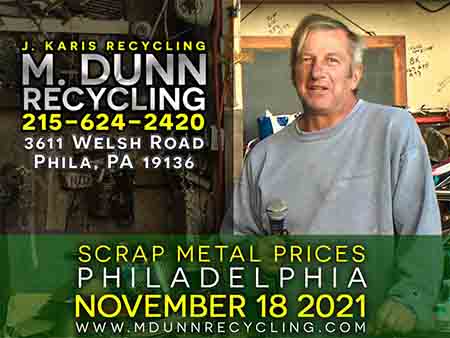 Scrap Metal Philadelphia : December 7 2021. This week: HVAC Scrap A Coil, Copper Bowl, Copper Wire, Brass Shelf, Stainless Steel Sink . Make extra money bringing in scrap metal such as Aluminum Siding, Aluminum Car parts, Aluminum Cans, Brass, Copper, Lead Batteries, Aluminum Wheels, Romex Wire, Copper Extension Cords and more