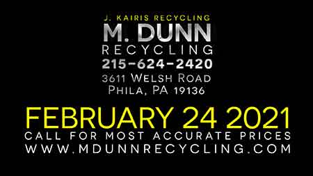 M Dunn Recycling Center Philadelphia Scrap Metal Prices Video Blog Oct 27, 2020 Easy load in to our facility. Make extra money with scrap 