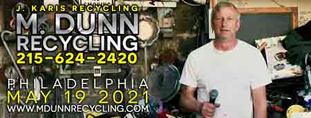 Copper Prices in Philadelphia May-June 2021. M Dunn Recycling presents Scrap Metal Philadelphia. Our blog about scrap metal prices. Compared to the last couple years, copper prices are way up. It's best to call us for a current price 215-624-2420 for prices change sometimes hourly. Plumbers and HVAC technicians, if you've been saving up your scrap. now is a good time to sell it.