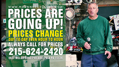 HVAC Scrap Philadelphia by M Dunn Recycling 215-624-2420 3611 Welsh Road Philly PA 19136. Bring in your scrap for cash. HVAC, air conditioners, coils, radiators, aluminum, copper, aluminum fans, sealer units, compressors, commercial air conditioning recycling.19124 Mayfair 19149 Rhawnhurst 19152 Fox Chase 19111, Bustleton. 